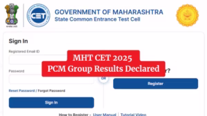 MHT CET 2025 PCM Group Result