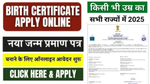 Birth Certificate Apply Online 2025