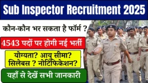Sub Inspector Recruitment
