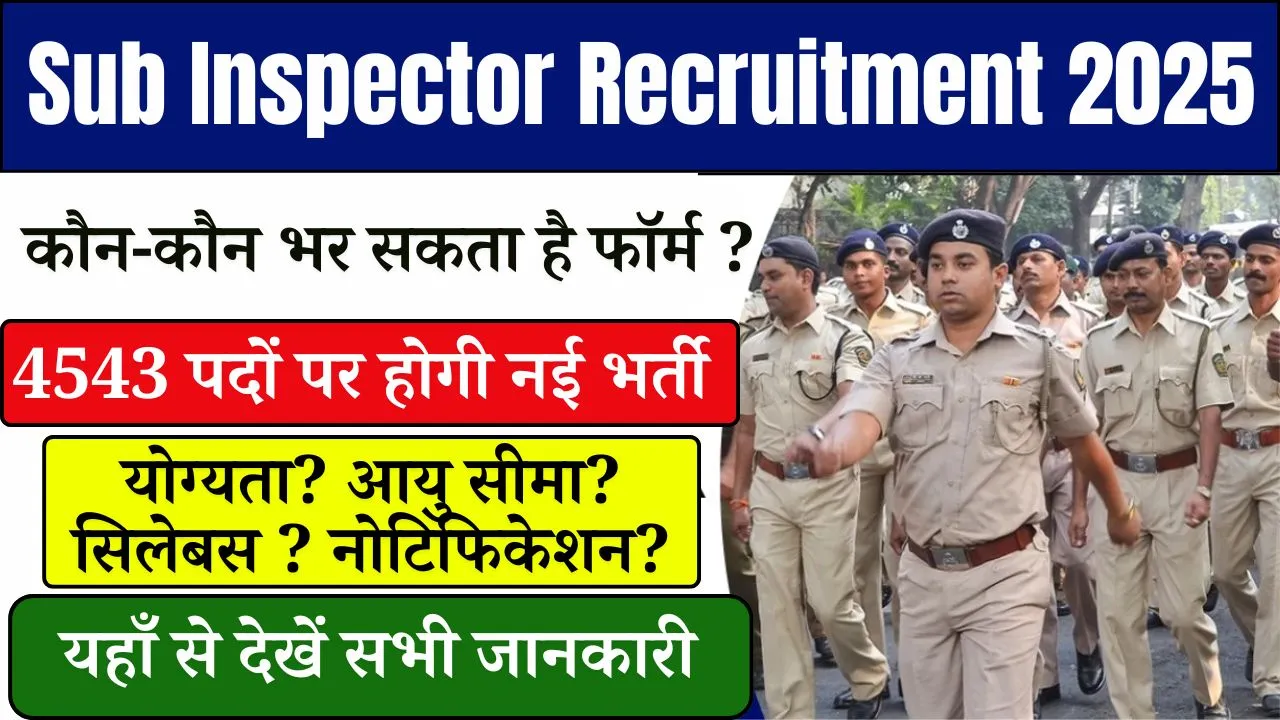 Sub Inspector Recruitment